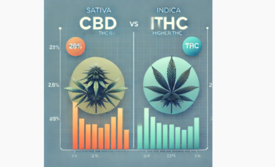 Sativa vs Indica: Typical Cannabis-to-THC Ratio