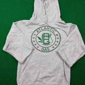 Atlantic Gas Brand Hoodie - Grey with Logo - Available in All Sizes